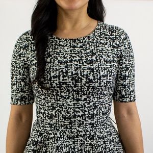 Zara Tops - Zara - Black and White Patterned Top Frill Bottom Zara Tops - Zara - Black and White Patterned Top Frill Bottom